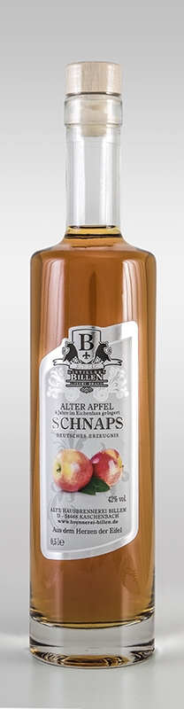 Alter Apfel im Eichenfass Schnaps - Edelbrand 500ml - 42% Vol.